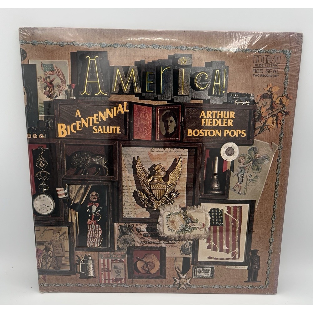 Arthur Fiedler & The‎ Boston Pops: America! A Bicentennial Salute 2 Vinyl LP New